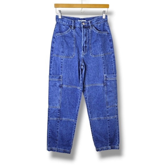 BDG High Rise Baggy Cargo Jeans High Rise Urban Outfitters Size 27 - Picture 9 of 9